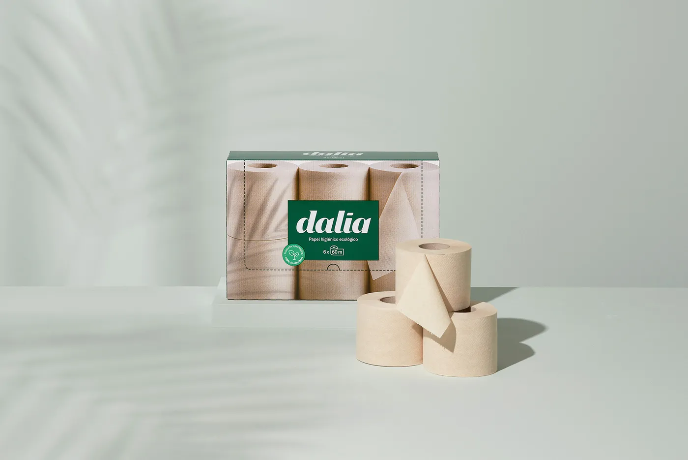 Capsa de 6 rotlles de paper higiènic Dalia